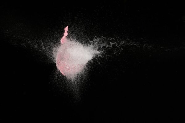 high speed photography air balloon explosion